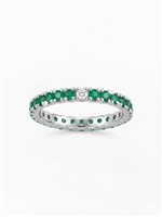 Anello Giorgio Visconti Donna Eternity in Oro Smeraldo AB171110BS